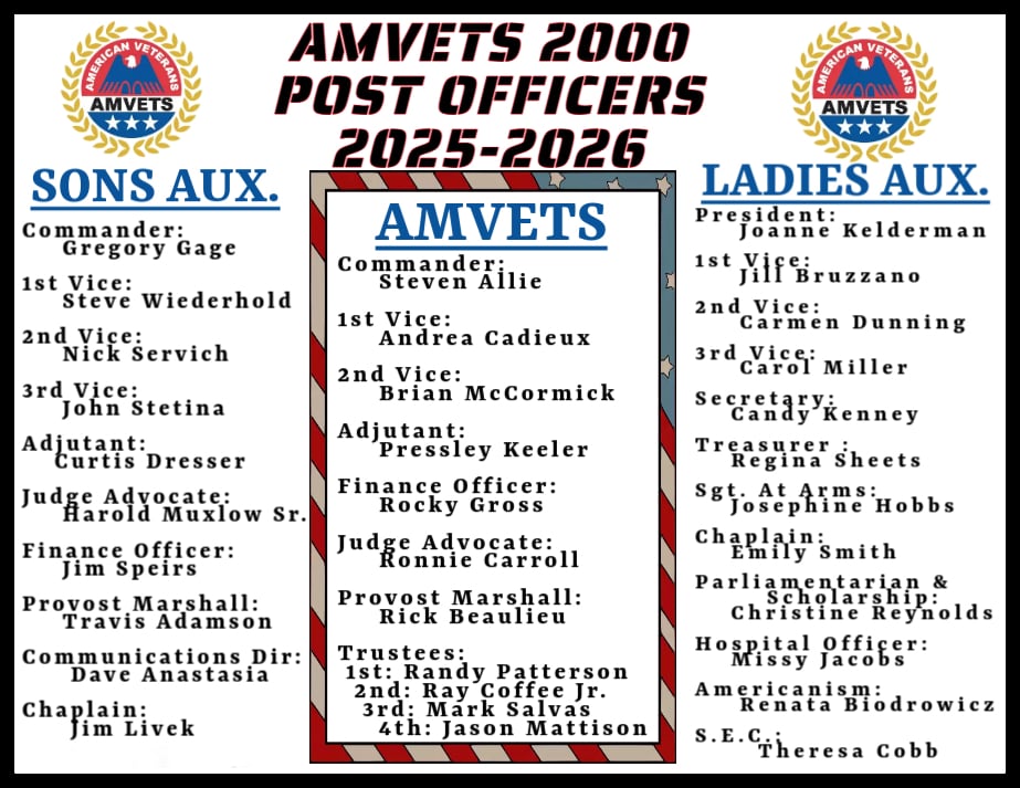 Amvets Officers 2025-2026