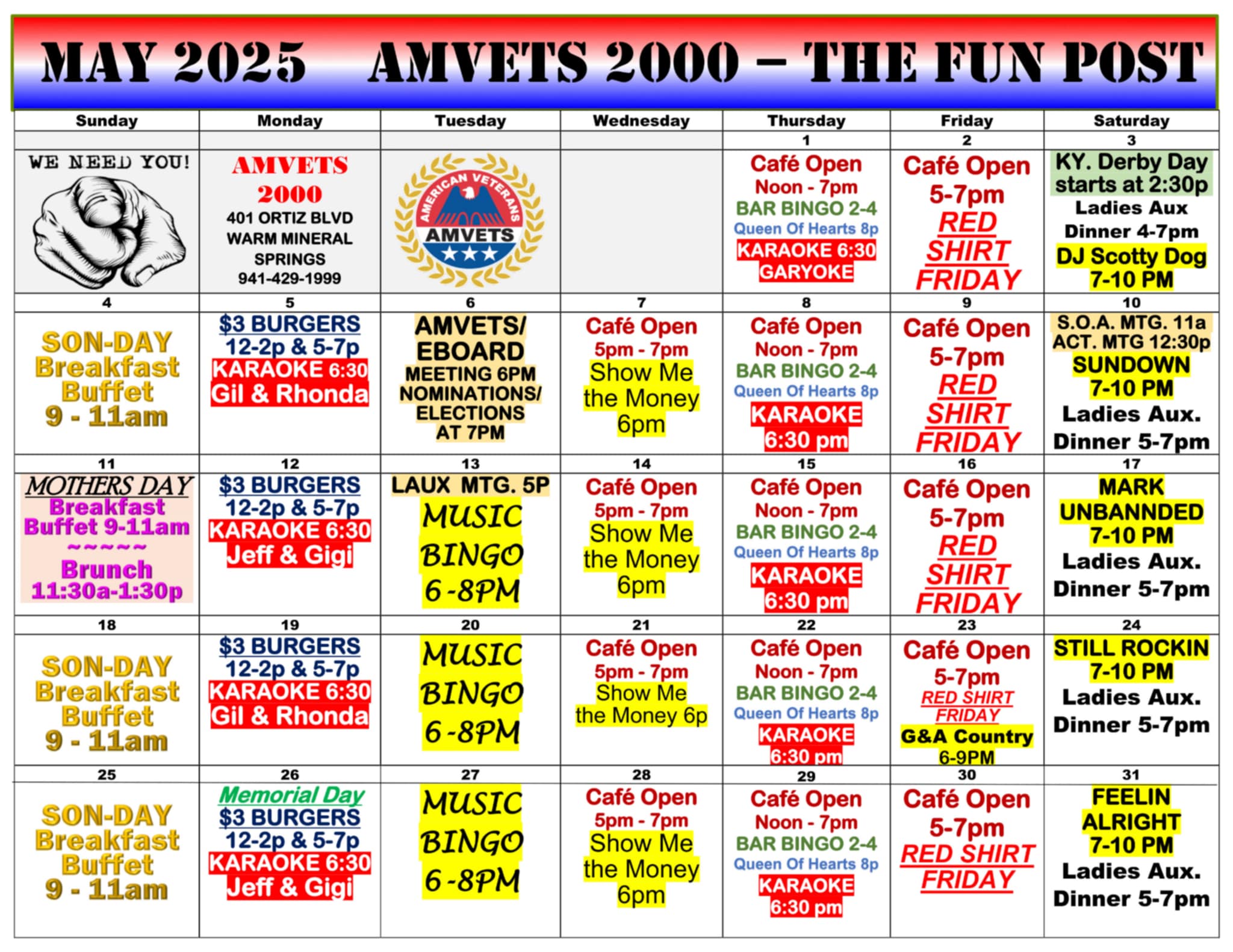 May 2025 Calendar
